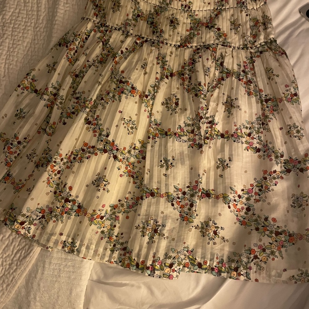 David Meister silk midi skirt